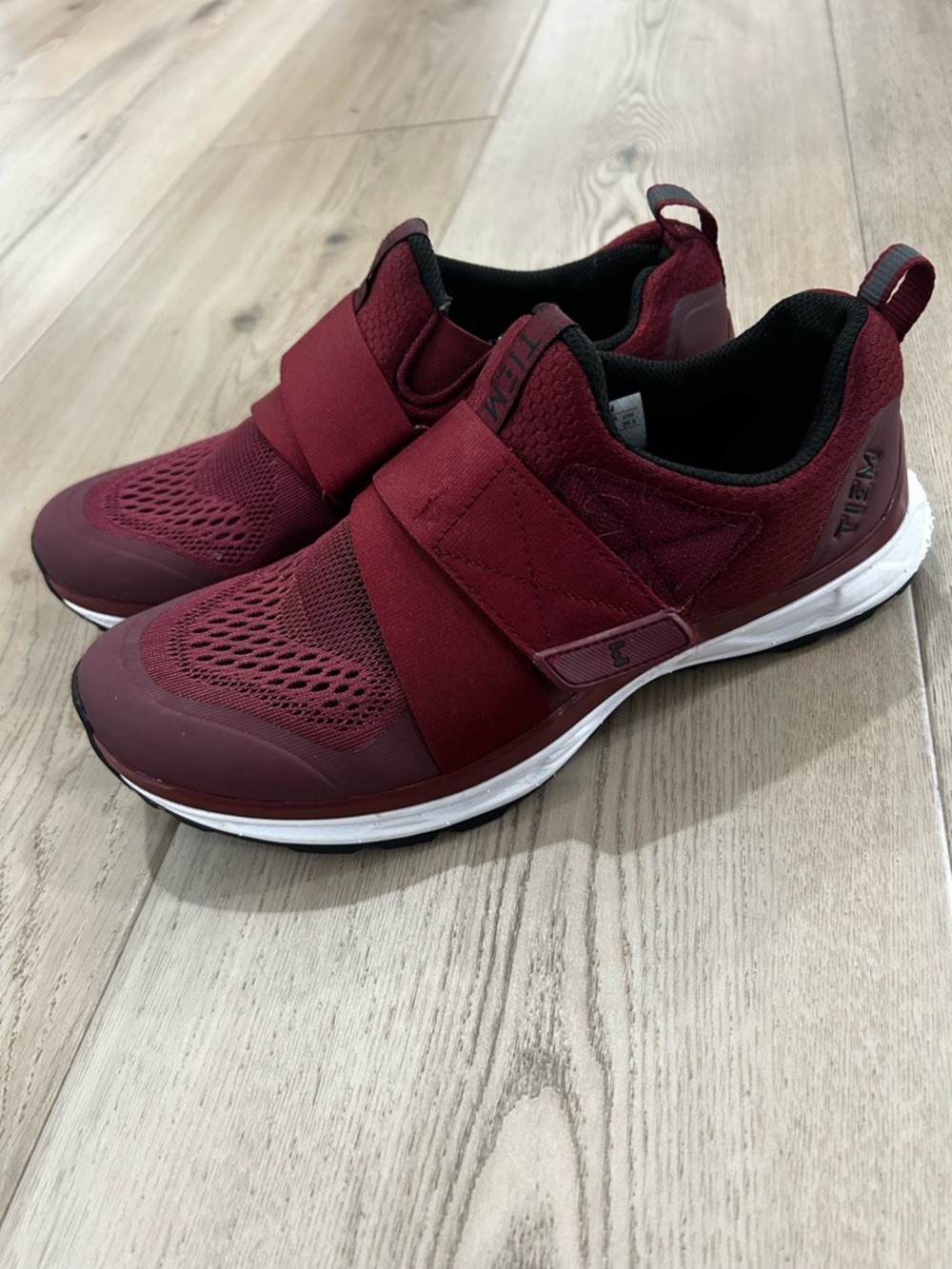 Tiem Slipstream Women's Burgundy/Merlot Bike Cycling Shoes + SPD Clips Size 8